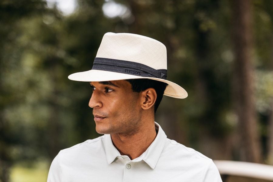 帽子 STETSON DUO PANAMA G3 Stetson Men's Panama, Natural, Small at Amazon Men's